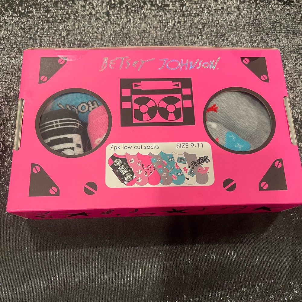 Box of Betsey Johnson Low Cut Socks